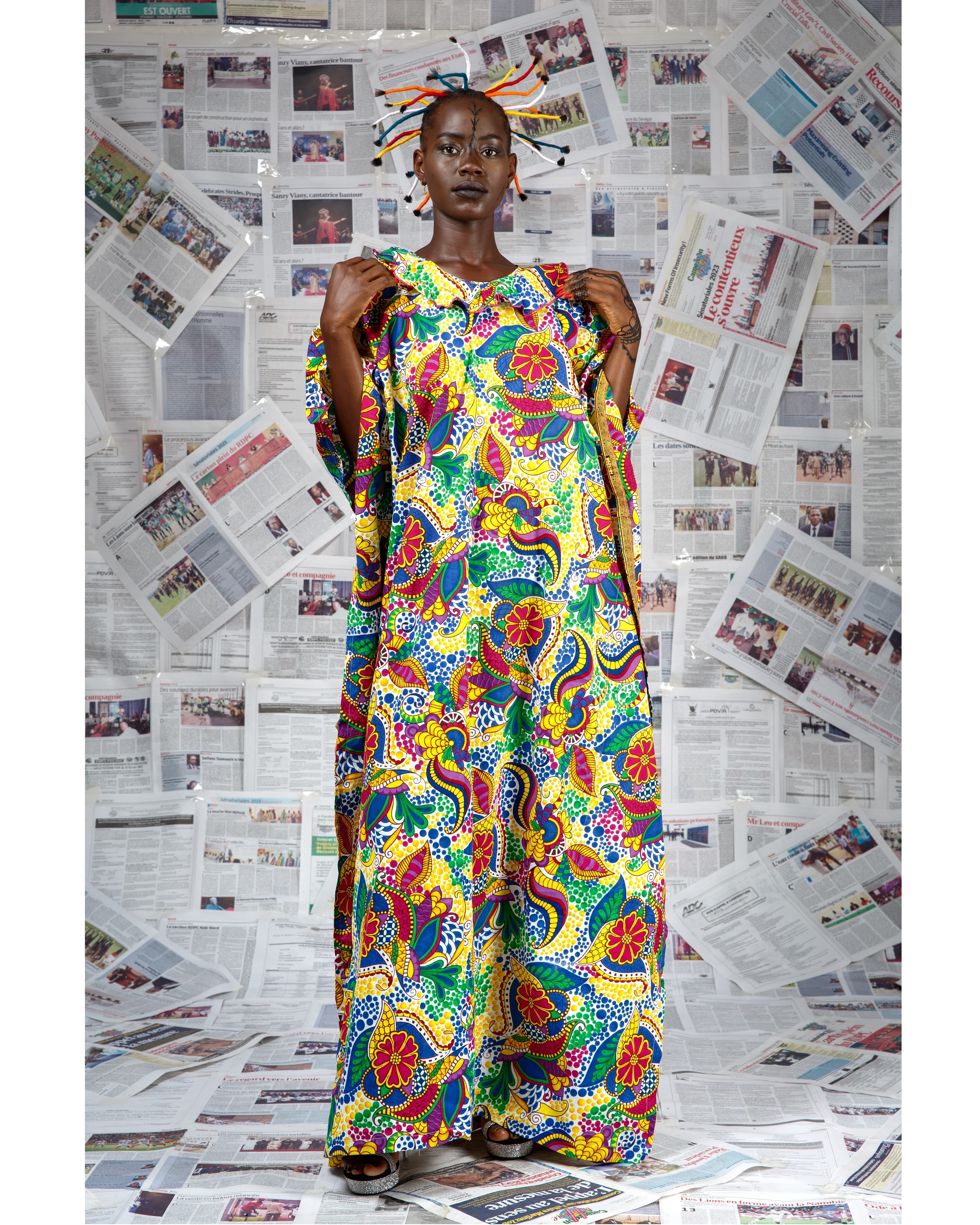 Image 1 of Bo Mukfvu yellow boubou dress (Afritudes)