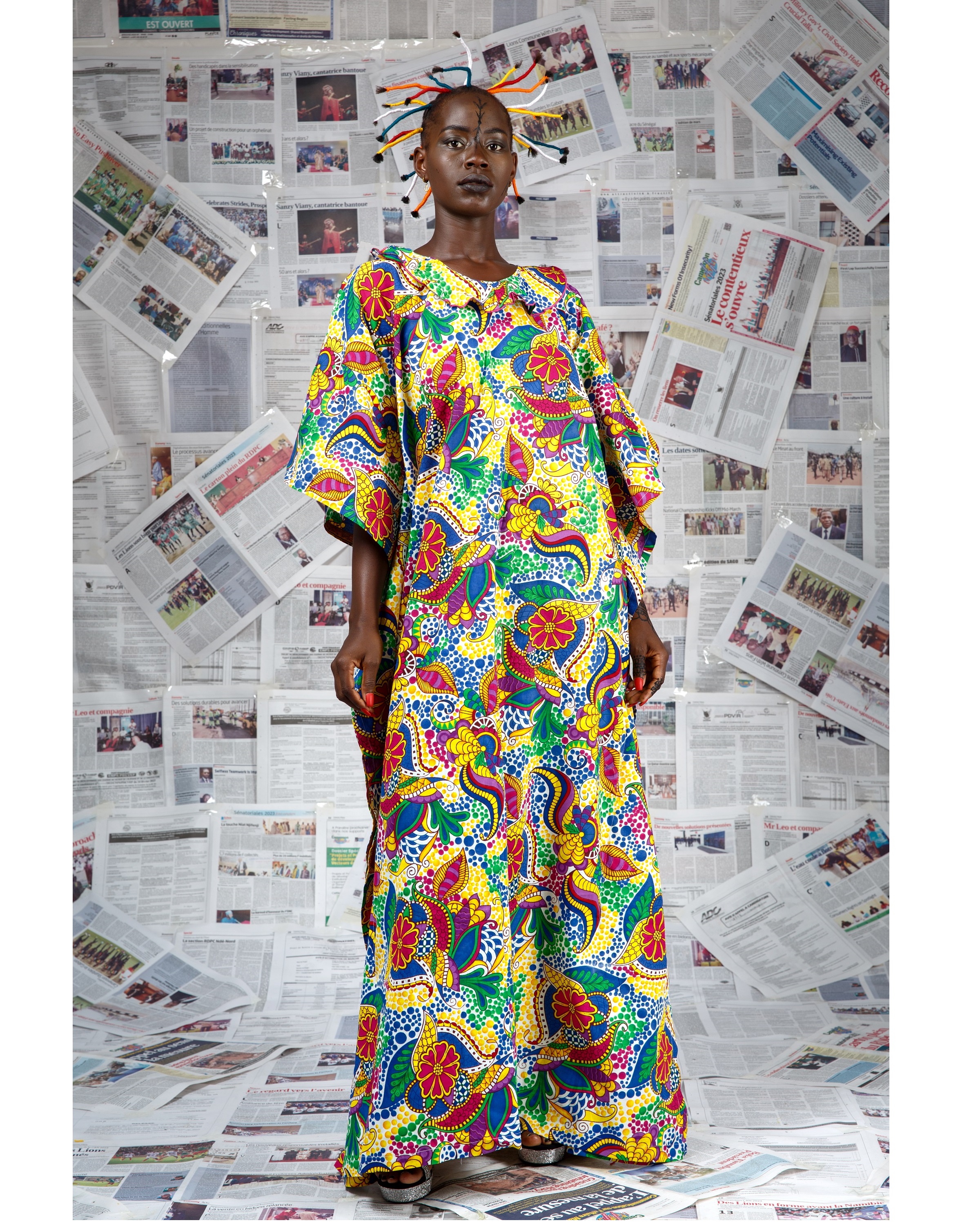 Image 2 of Bo Mukfvu yellow boubou dress (Afritudes)