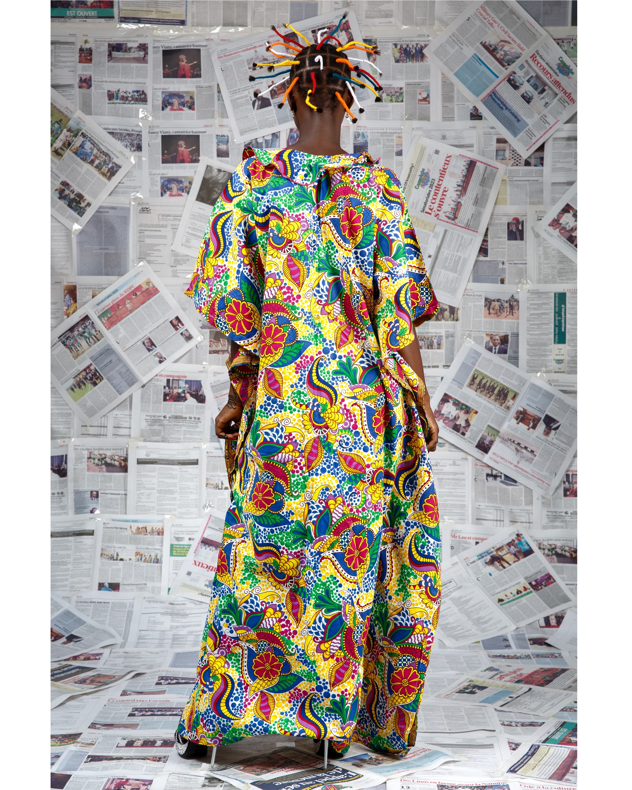 Image 3 of Bo Mukfvu yellow boubou dress (Afritudes)