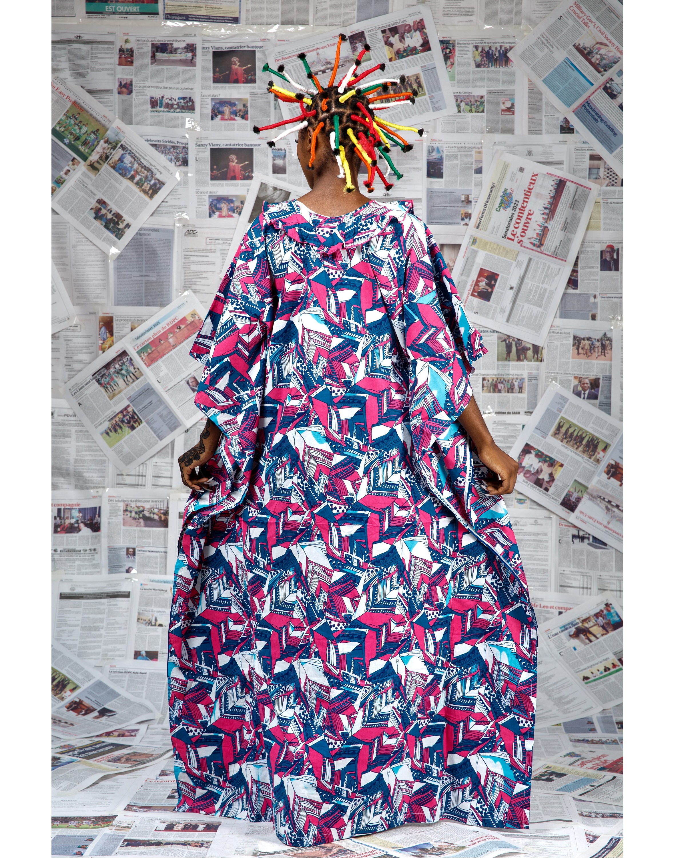 Image 3 of Bo Mukfvu pink boubou dress (Afritudes)