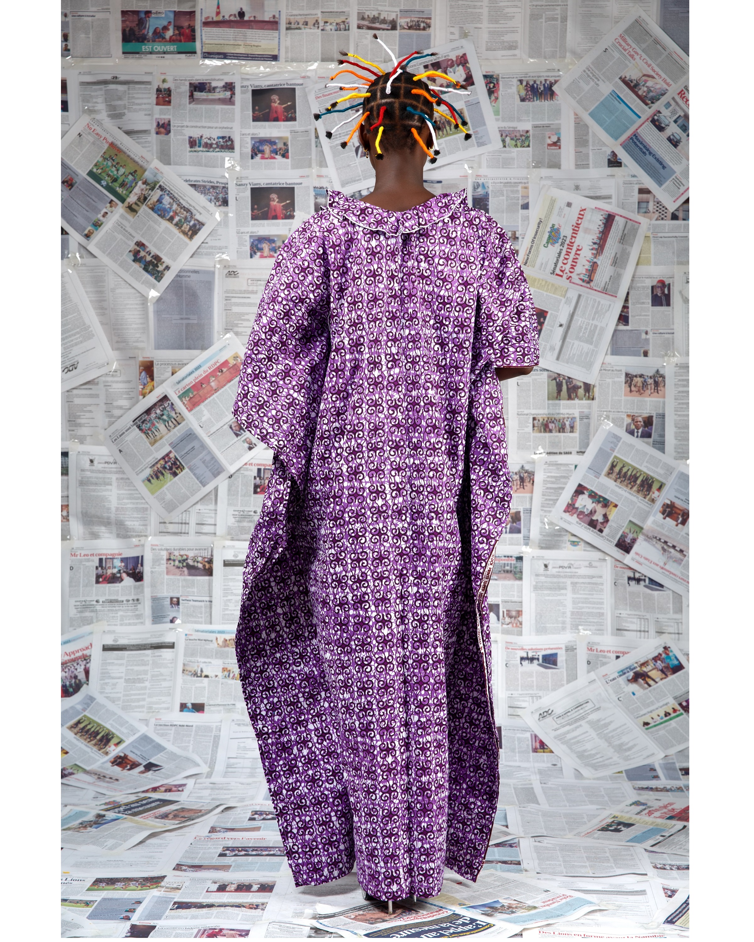 Image 2 of Bo Mukfvu purple boubou dress (Afritudes)
