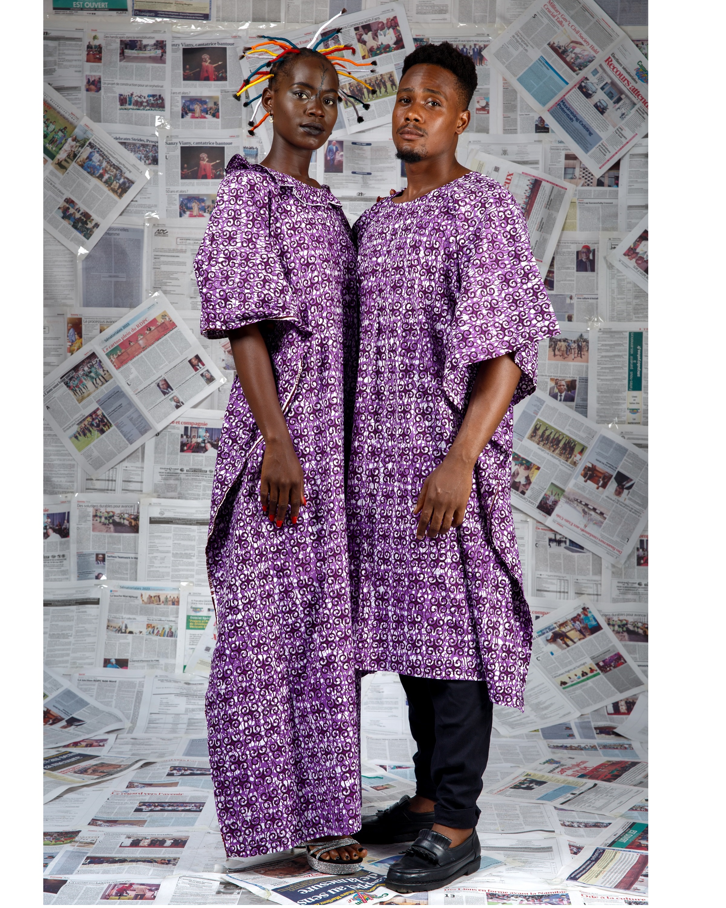 Image 3 of Bo Mukfvu purple boubou dress (Afritudes)