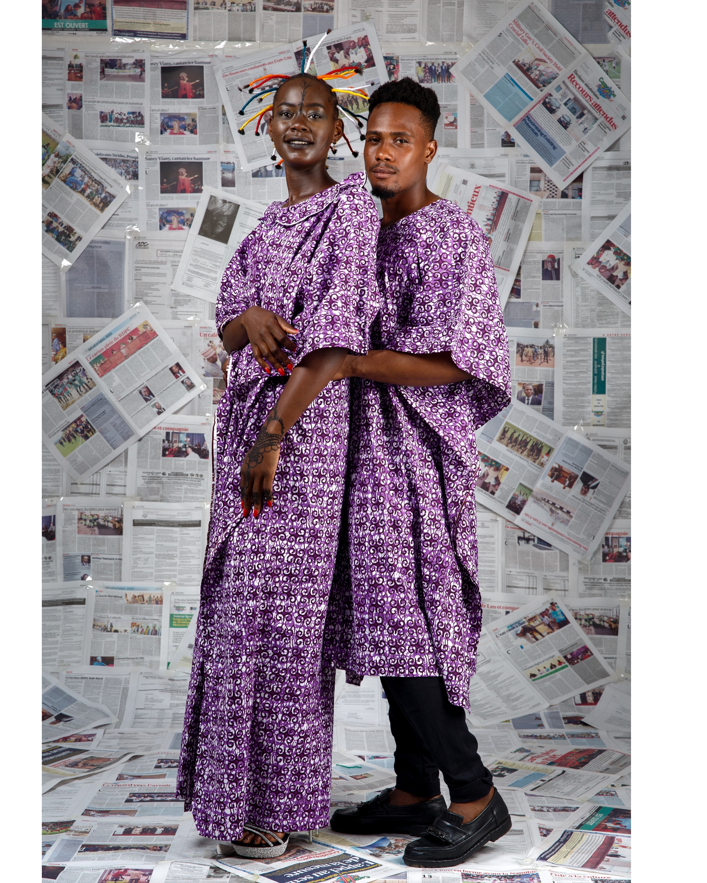 Image 5 of Bo Mukfvu purple boubou dress (Afritudes)