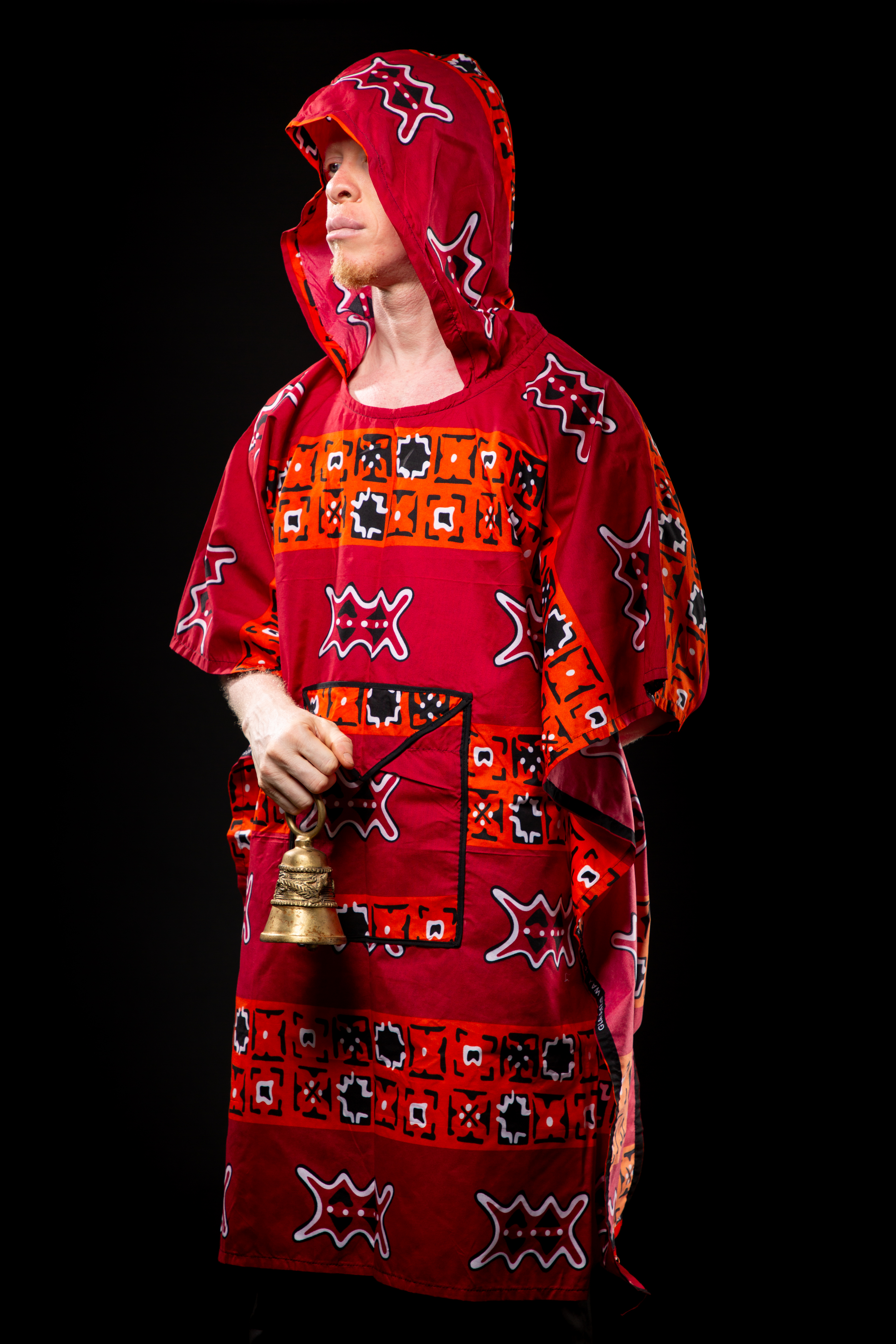Image 1 of Dikalo red bogolan paliwa bubu with cape