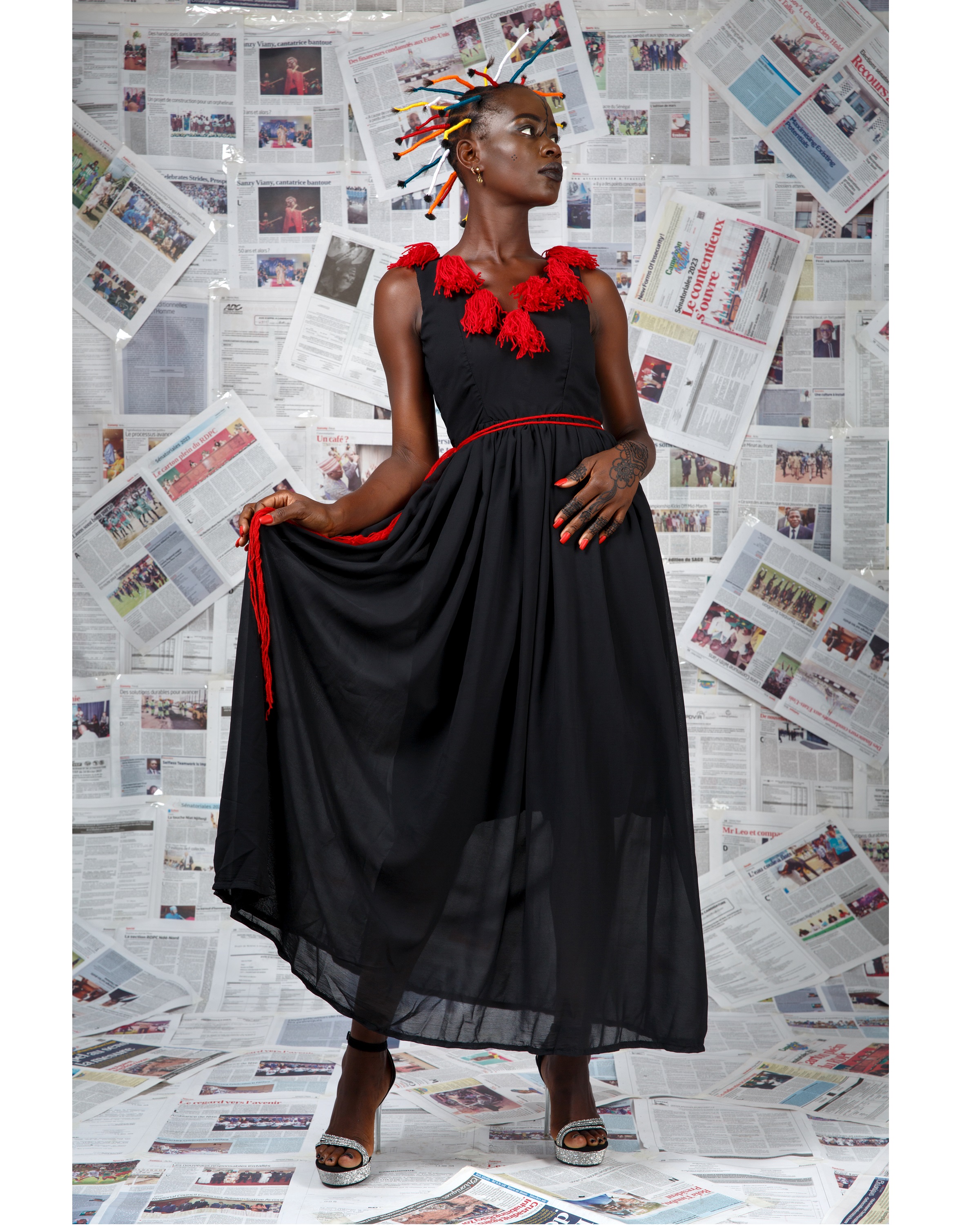 Image 3 of Kwifo black dress (Afritudes)