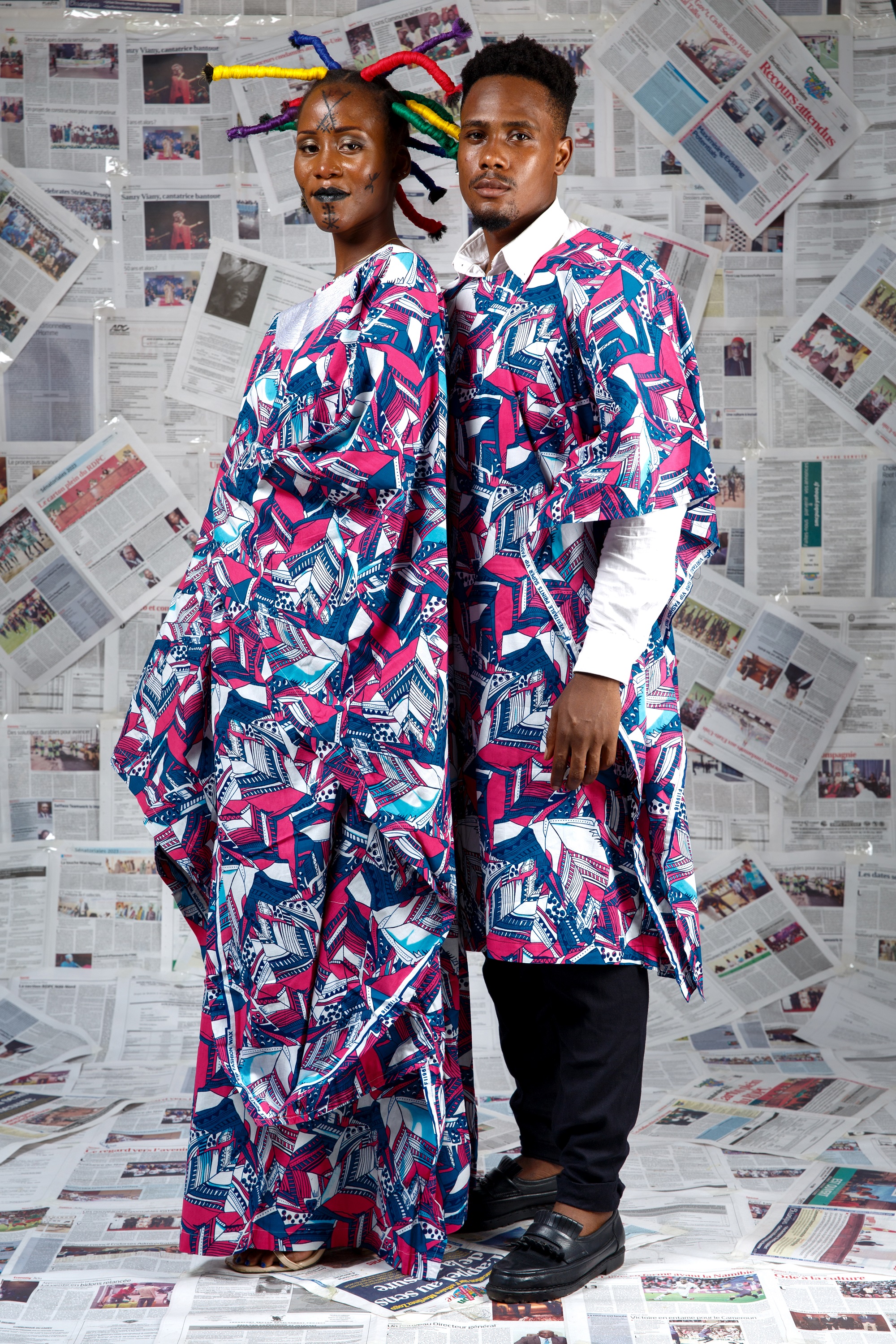 Image 6 of Afo-A-Kom pink embroidered boubou dress (Afritudes)