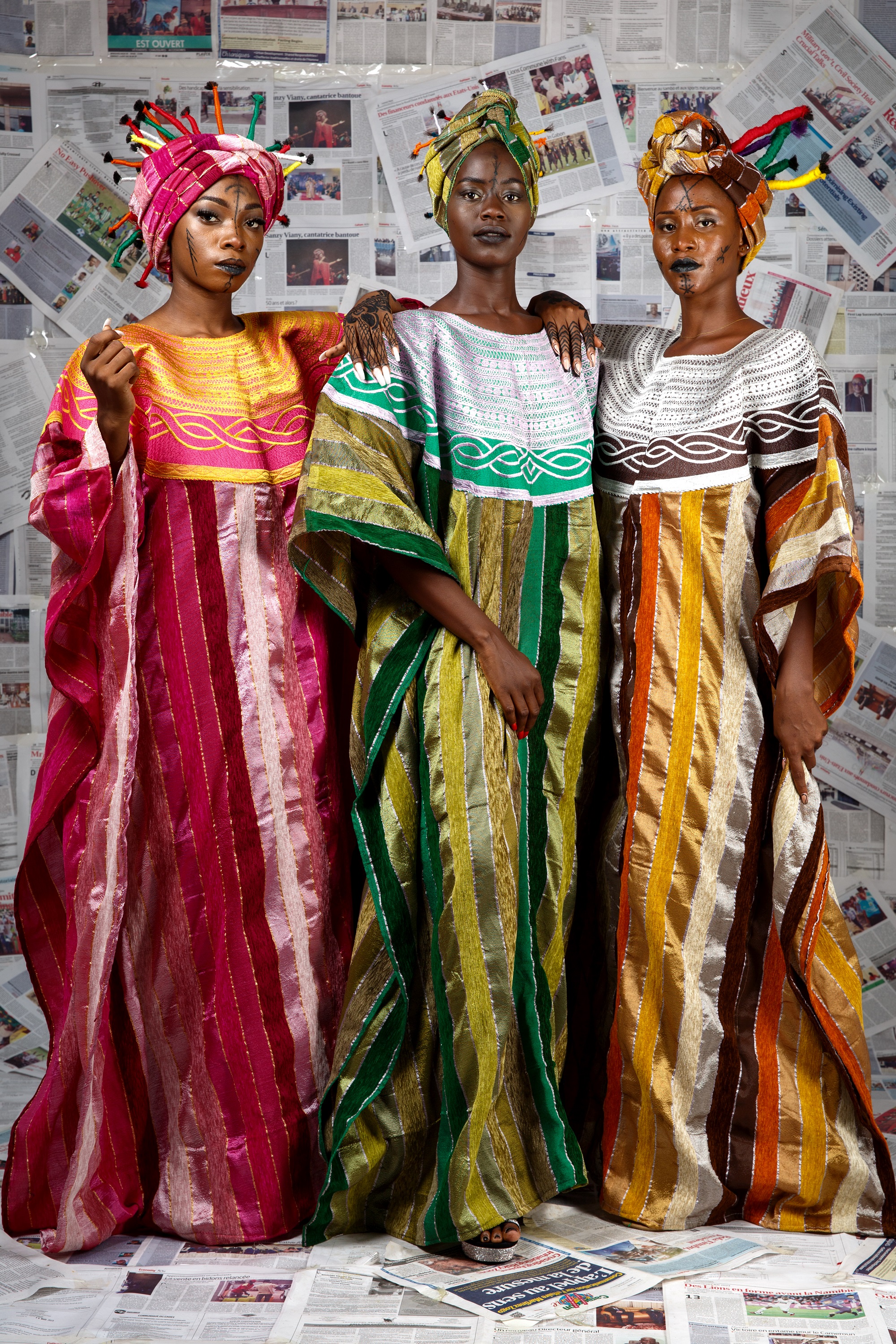 Image 3 of Ngü-fuo-nto'o pink Moroccan sabra boubou dress (Afritudes)